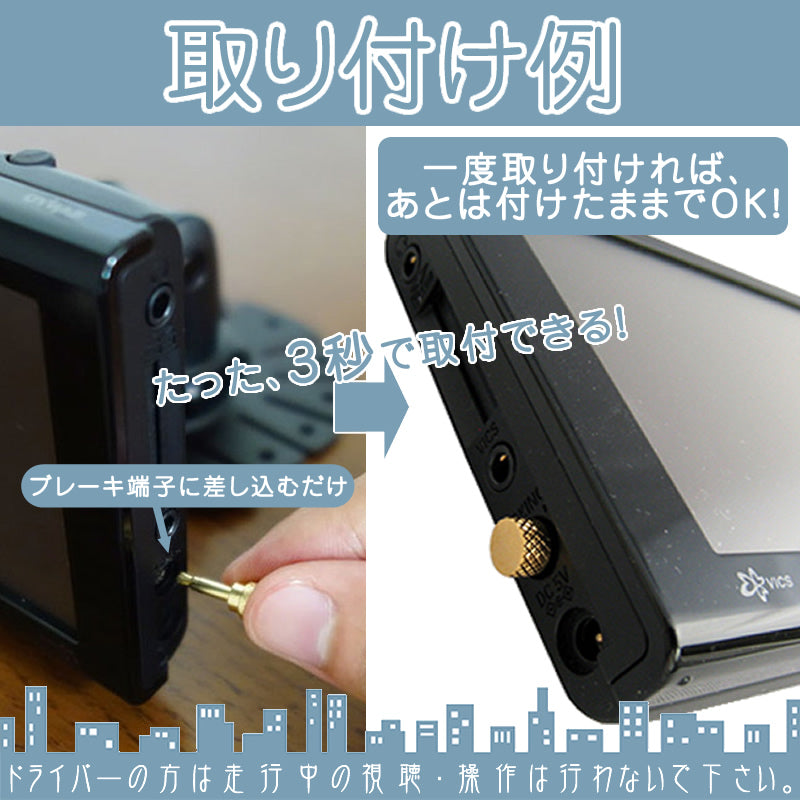 パーキング解除プラグ パナソニック サンヨー ゴリラライト/ミニゴリラ/ゴリラ ポータブルナビ 走行中 TV視聴 ナビ操作 可能 パーキング解除キット erw029