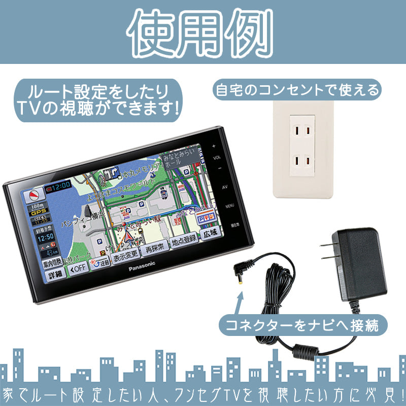 ACアダプター ノイズ対策特注基板 パナソニック Panasonic 旅ナビ ストラーダ ポケット ポータブルナビ AC電源 5V CA-ZAC010D CA-ZAC020D 代用品 erw038