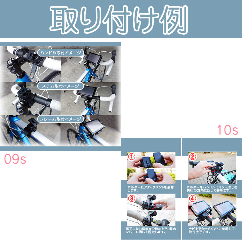 ポータブルナビ スタンド カーナビ パナソニック サンヨー ゴリラ&ミニゴリラ 対応 車載用 CA-PTQ50D NVP-TQ50 代用 erw1002a