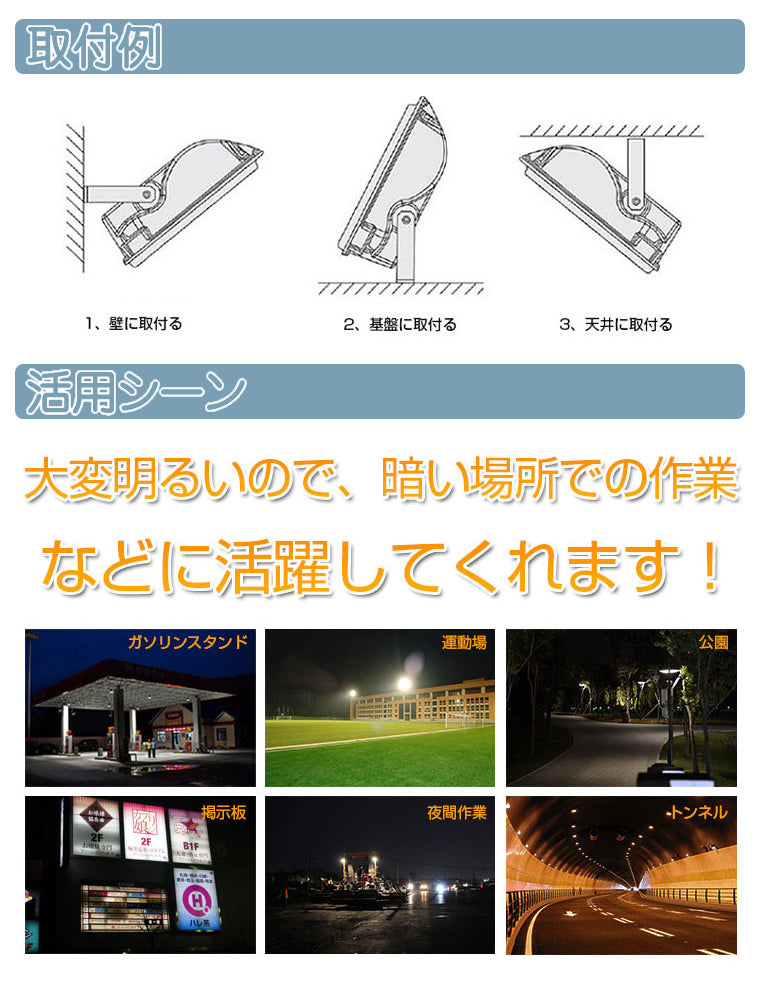 LED投光器 LEDライト LED作業灯 屋外 200W 17000LM(2000W相当) ハイパワー 省エネ fld-200