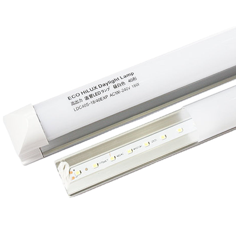 LED 蛍光灯 40W 直管 照明器具一体型 LEDライト 120cm 昼光色 6000K 2500LM 口金 G13 消費電力18W 省エネ 軽量 長寿命 led-d05