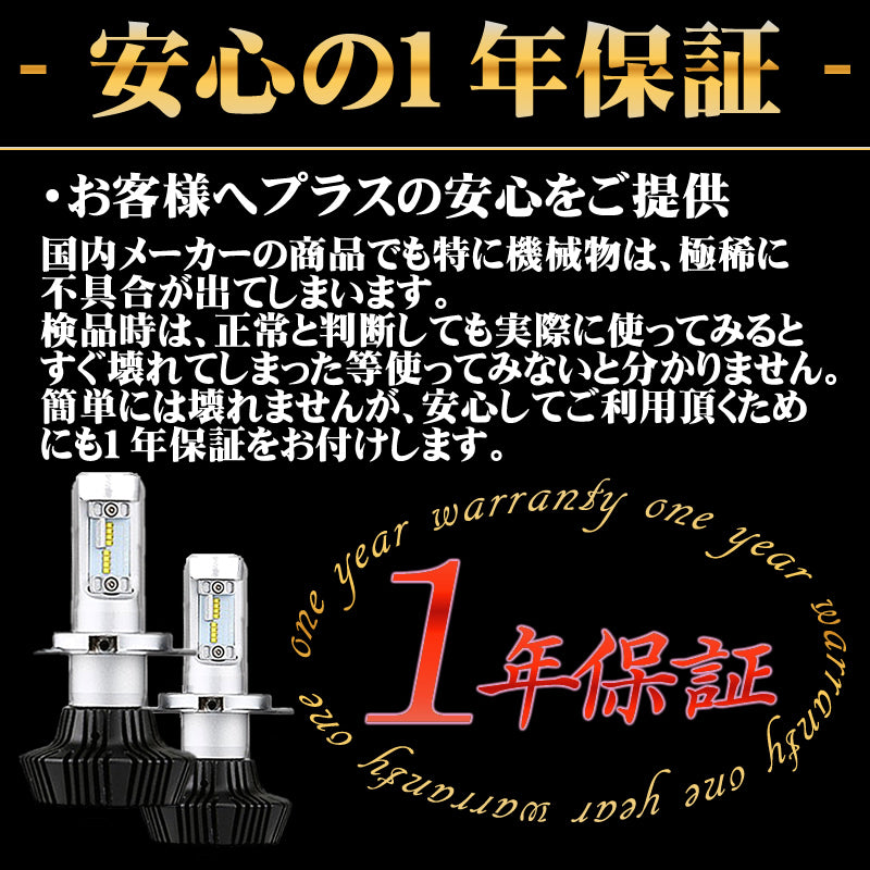 LEDヘッドライト LEDフォグランプ H1 / H3 / H4 (Hi/Lo) / H7 H8 / H11 / HB3 / HB4 車検対応 8000lm 12V 24V ファンレス mtk1030