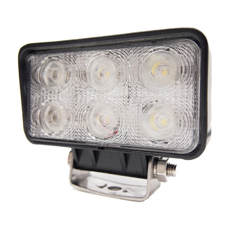 LED作業灯 LEDワークライト LEDライト 18W 角型 ハイパワー 高出力 広角タイプ 省エネ 12V/24V wl-107