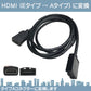 HDMI 変換ケーブル Eタイプ→Aタイプ 純正ナビ アダプター コード ミラーリング カーナビ用HDMIケーブル 車用 配線 コード 車載ビデオ カーナビ ナビ 各種対応 tom008