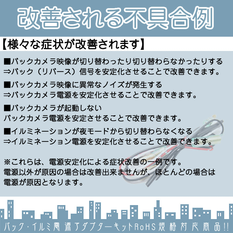 比較検索即日 カロッツェリア ポータブル 海外車向/固定式バックカメラ/電源安定化キット/入力変換アダプタ set ガイドライン 汎用 リアカメラ メモリーナビ