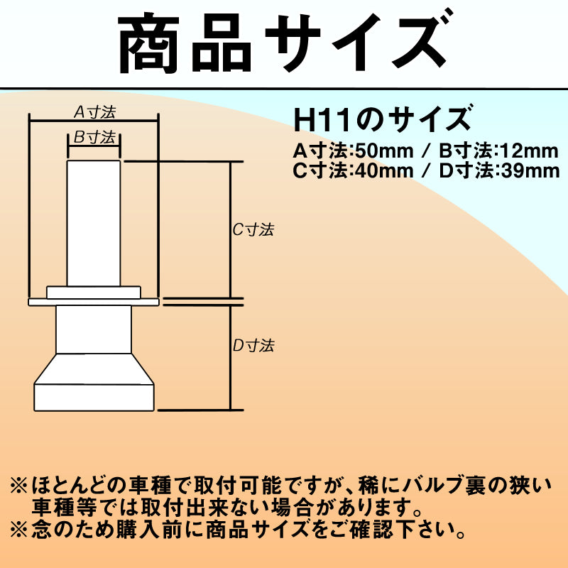 LEDヘッドライト LEDフォグランプ H4 (Hi/Lo) / H8 / H11 / HB3 / HB4