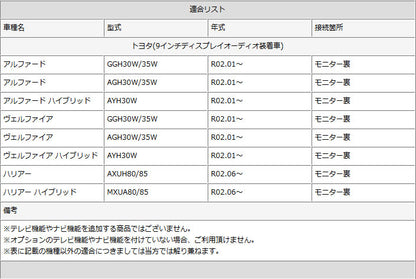 トヨタ メーカーオプションナビ対応 走行中 テレビ DVD 視聴キット ディスプレイオーディオ MOP 標準装備ナビ 純正ナビ 操作制限解除 パーキング解除 tom092