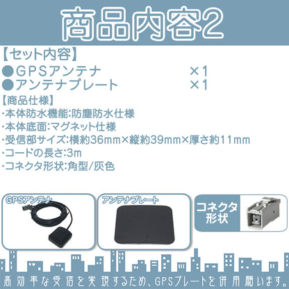 GPSアンテナ ワンセグ フィルムアンテナ HF201S-01タイプ 1本セット ケンウッド トヨタ ダイハツ ナビ対応 テレビアンテナ カーナビ乗せ変え 中古ナビの部品欠品時 tom2111